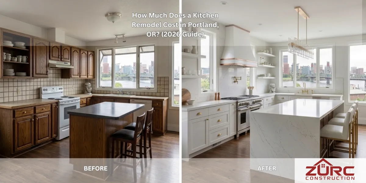 How Much Does a Kitchen Remodel Cost in Portland, OR? (2026 Guide) - Zurc Construction Portland Oregon