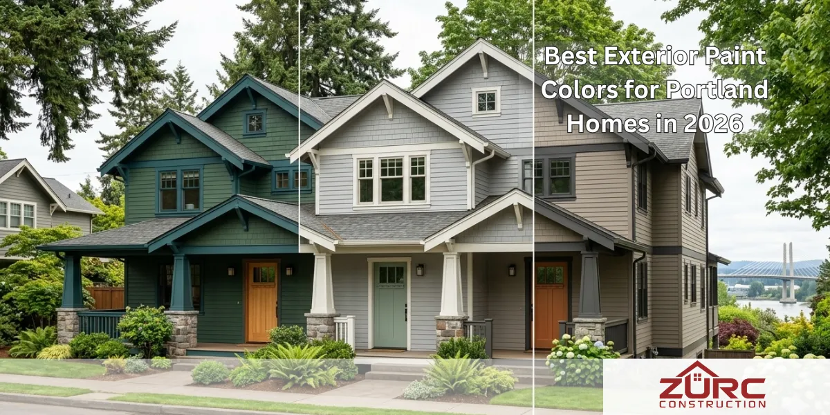 Best Exterior Paint Colors for Portland Homes in 2026 - Zurc Construction Portland Oregon