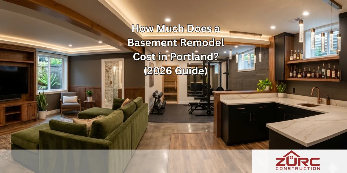 How Much Does a Basement Remodel Cost in Portland? (2026 Guide) - Zurc Construction Portland Oregon